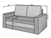 Canapea extensibilă Elyria 107 (Nubuk 21 + Nubuk 27)
