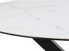 Asztal Oakland 1008 (Fekete + Fehér márvány)