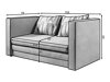 Dīvāns gulta Elyria 117 (Alova 10 + Lima 75)