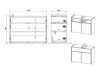 Badezimmer-Set Sacramento BZ106 (Graphit + Navarra eichenholzoptik)