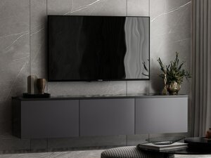 Tv omarica Kailua 404 (Anhtracite + Črni marmor)