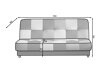 Καναπές κρεβάτι Elyria 123 (Soro 100 + Soro 76)