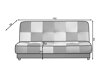 Καναπές κρεβάτι Elyria 123 (Soro 100 + Soro 93)