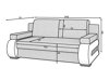 Разтегателен диван Elyria 125 (Berlin 01 + Soft 17)