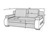 Sofa lova Elyria 125 (Sawana 05 + Soft 17)