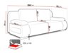 Καναπές κρεβάτι Comfivo 144 (Wave 09)