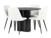 Маса и столове за трапезария Dallas 4359 (Бял + Черен)