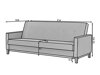 Sofa lova Elyria 103 (Kronos 09)
