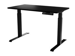 Állítható magasságú íróasztal Charlotte 194 (Fekete)