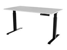 Höhenverstellbarer Schreibtisch Charlotte 195 (Weiß + Schwarz)