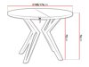 Tisch Oswego 111 (Sonoma Eichenholzoptik + Schwarz)