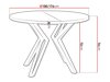 Tisch Oswego 111 (Weiß + Schwarz)