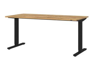 Állítható magasságú íróasztal Sacramento AL109 (Navarra tölgy + Grafit)