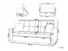 Dīvāns gulta Berwyn 1774 (Pelēks)