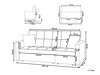 Sofa lova Berwyn 1774 (Tamsi pilka)