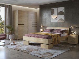Schlafzimmer-Set Austin AY117 (Eichenholzoptik 180 x 200 cm)