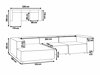 Модулен ъглов диван Berwyn J105 (Сив)