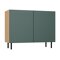 Cabinet Mandeville A104 (Verde + Stejar Artisan)