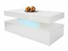 Table basse Merced N100 (Blanc + Blanc brillant)