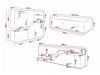 Set mobili soggiorno Utica B100 (Wotan quercia + Bianco)