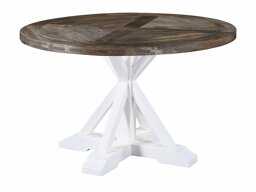 Tisch Riverton 767 (Dunkles Holz + Weiß)