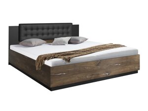 Кровать Austin AN111 (Тёмный "Flagstaf" дуб + Серебряный)