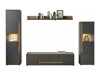 Set mobili soggiorno Lewiston K131 (Antracite + Wotan quercia)