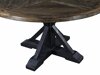 Τραπέζι Riverton 769 (Σκούρο ξύλο + Μαύρο)