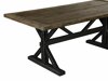 Τραπέζι Riverton 770 (Σκούρο ξύλο + Μαύρο)