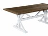 Tisch Riverton 770 (Dunkles Holz + Weiß)
