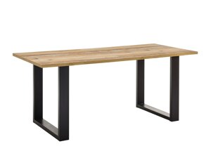 Τραπέζι Lewiston V100 (Παλαιωμένο χρώμα ξύλου + Ανθρακί)