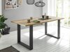 Τραπέζι Lewiston V100 (Παλαιωμένο χρώμα ξύλου + Ανθρακί)