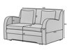 Sofa lova Elyria 151 (Nube 35)