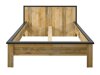 Κρεβάτι Lewiston V109 (Παλαιωμένο χρώμα ξύλου + Ανθρακί)