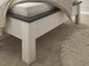 Κρεβάτι Lewiston V109 (Λευκό πεύκο + Ανθρακί)