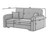 Sofa lova Elyria 178 (Žalia)