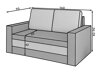 Καναπές κρεβάτι Elyria 107 (Paros 06)