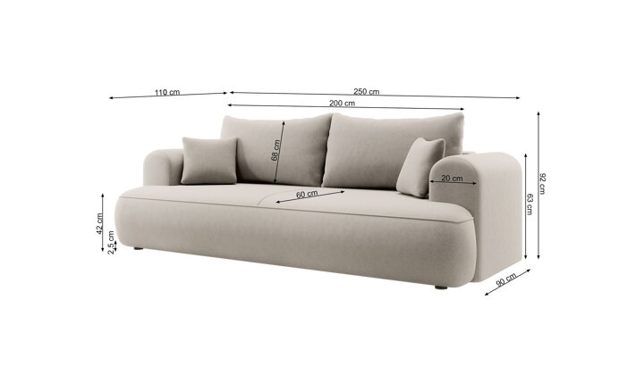 Dīvāns gulta 526617