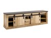 Τραπέζι Tv Lewiston V112 (Ανθρακί + Παλαιωμένο χρώμα ξύλου)