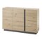 Cassettiera Lewiston S107 (Rovere Artisan + Grafite)