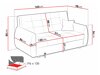 Καναπές κρεβάτι Columbus 211 (Aragon 93)