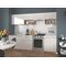 Conjunto de cocina Houston 858 (Blanco brillante + Roble Sonoma)