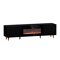 TV-Tisch Charlotte H106 (Schwarz + Gold)