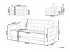 Dīvāns gulta Berwyn G103 (Tumši pelēks)