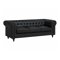 Sofa chesterfield Berwyn H105 (Crna)