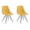 Conjunto de cadeiras Denton 792 (Preto + Amarelo)