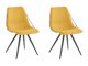 Krēslu komplekts Denton 792 (Melns + Dzeltens)