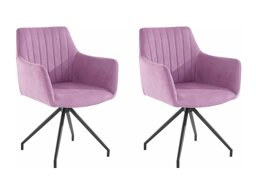Set stolica Denton 791 (Crna + Purpurna boja)