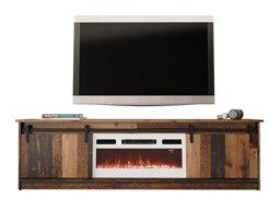 TV-Tisch Charlotte 165 (Gealtertes Holz Weiss)