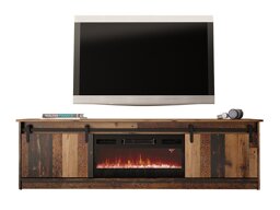 TV-Tisch Charlotte 165 (Gealtertes Holz Schwarz)